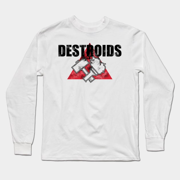 2 Sided Destroid Tee Long Sleeve T-Shirt by ExoDigital